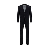 Dsquared² Blue Fleece Wool Two-Piece Suit